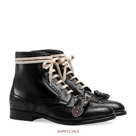 brogue boots gucci|Gucci: Black Queercore Brogue Boots .